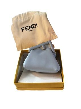 ✨NEW✨ Fendi First Nano Baby Blue Leather Bag
